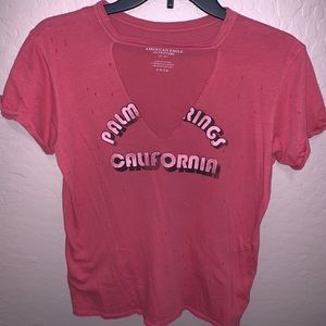 Palm Springs California American Eagle cut out top